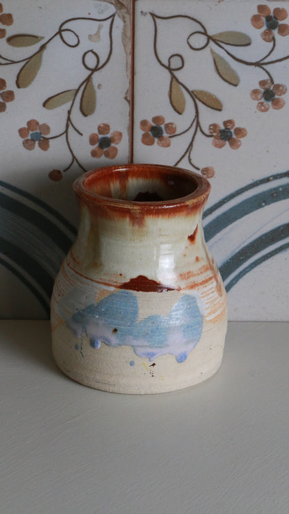 Handmade Studio Pottery Vase Signed Enic Cava