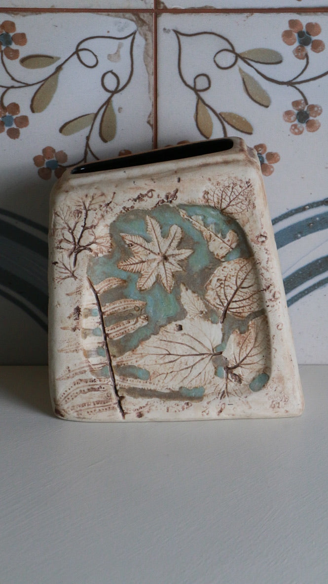 Vintage Tenmoku Pottery Vase - Malaysia Handicraft, 1990s
