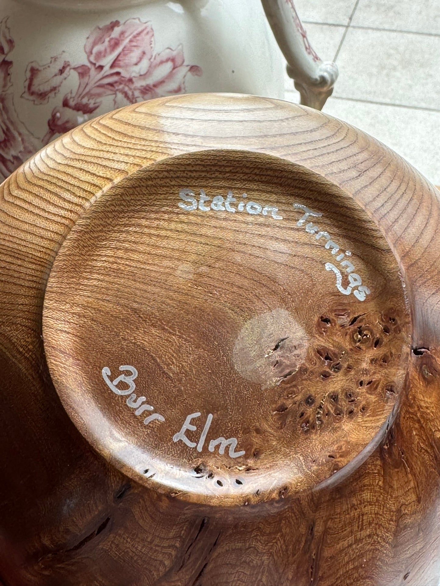 Hand-Turned Burr Elm Bowl – Station Turnings