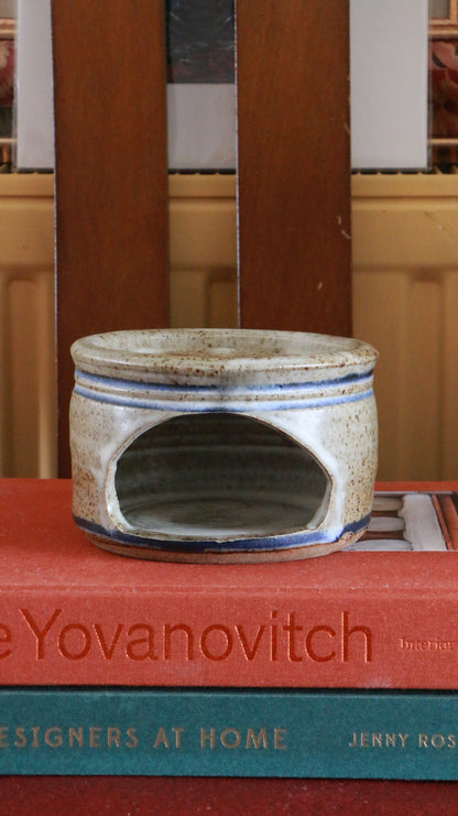 Vintage Rossmore Country Pottery Ceramic Warmer Stand