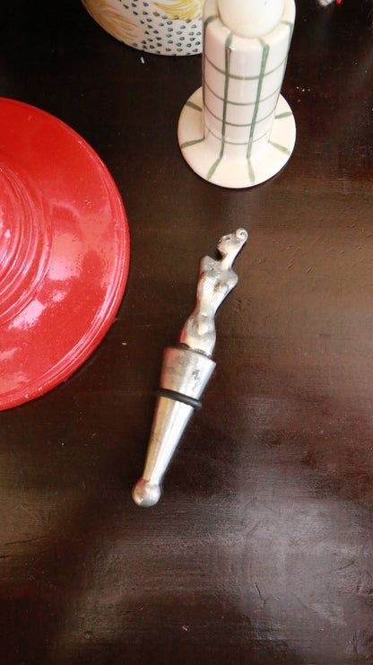RARE Carrol Boyes Nude Figural Wine Bottle Stopper