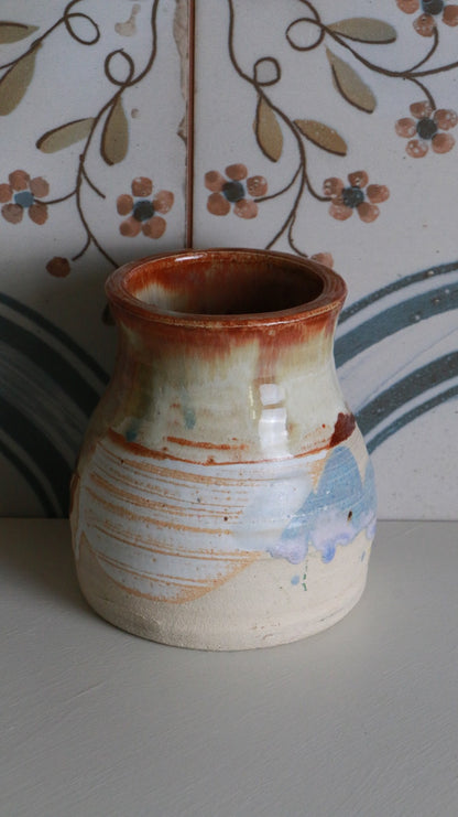 Handmade Studio Pottery Vase Signed Enic Cava