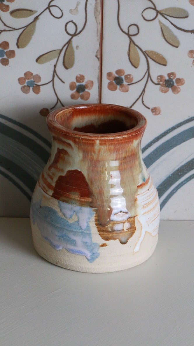 Handmade Studio Pottery Vase Signed Enic Cava