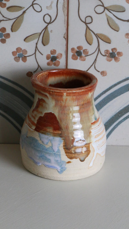Handmade Studio Pottery Vase Signed Enic Cava