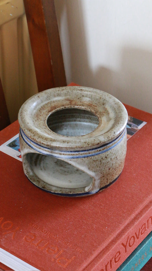 Vintage Rossmore Country Pottery Ceramic Warmer Stand