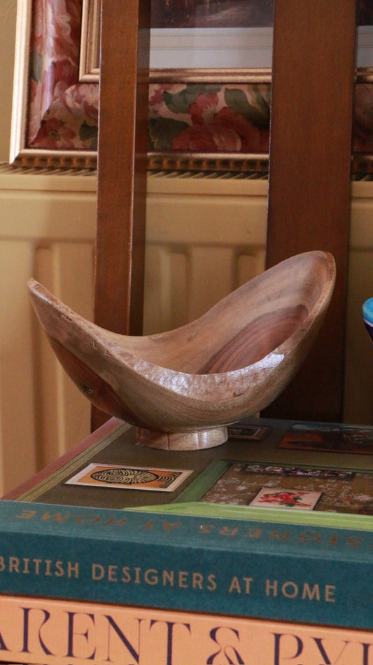 Hand-Turned Camphor Laurel Wooden Bowl