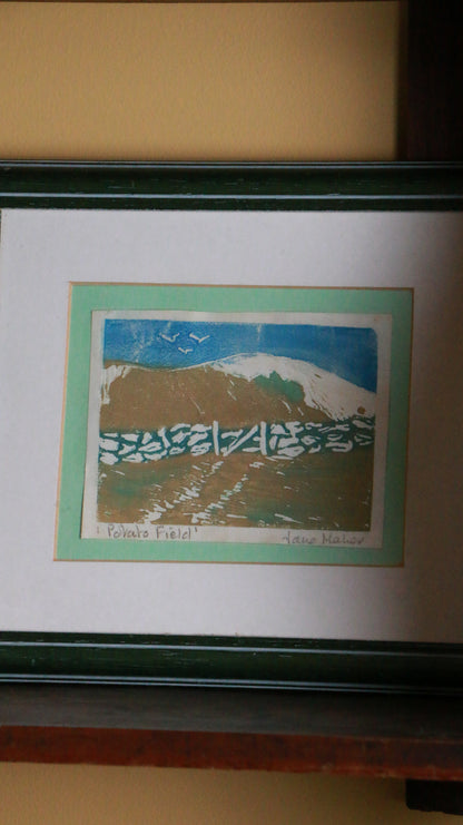Signed Jane Maher Art Piece - ‘Potato Field’