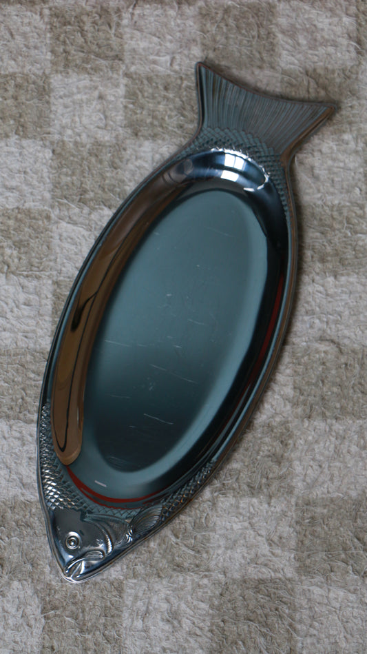 German WMF Cromargan Vintage Stainless Steel Fish Serving Tray