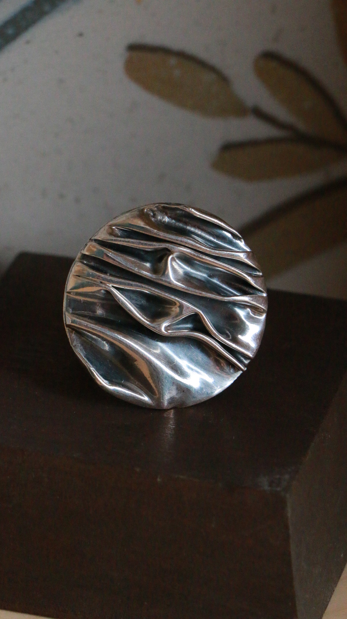Vintage Sculptural Sterling Silver Statement Ring