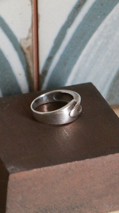 Vintage Modernist Wrap Sterling Silver Ring