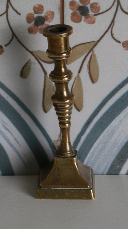 Vintage Petite Brass Candlestick Holder