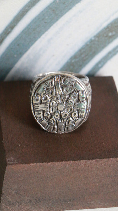MARRAKESH EDIT - Antique Moroccan Sterling Silver Ring – Handcrafted Berber Design